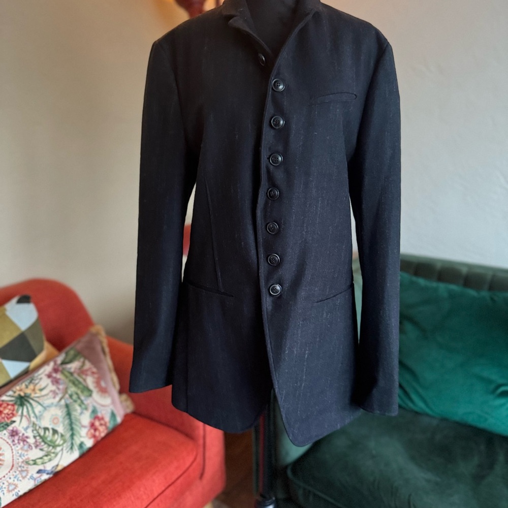 John Varvatos Charcoal Wool Blazer